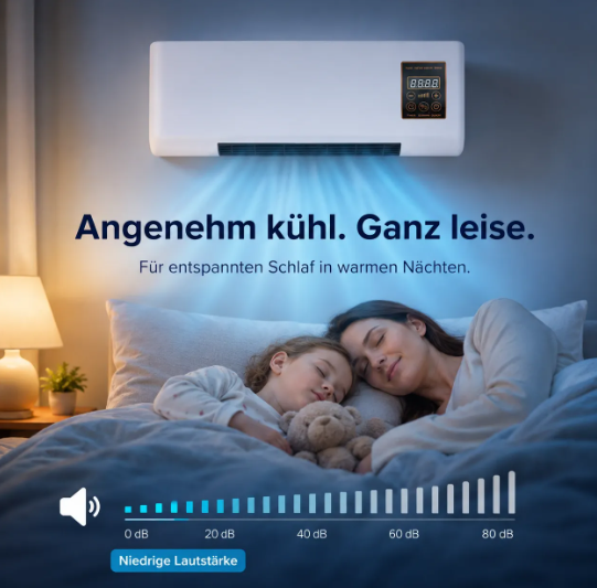 Quiet cooling for peaceful sleep